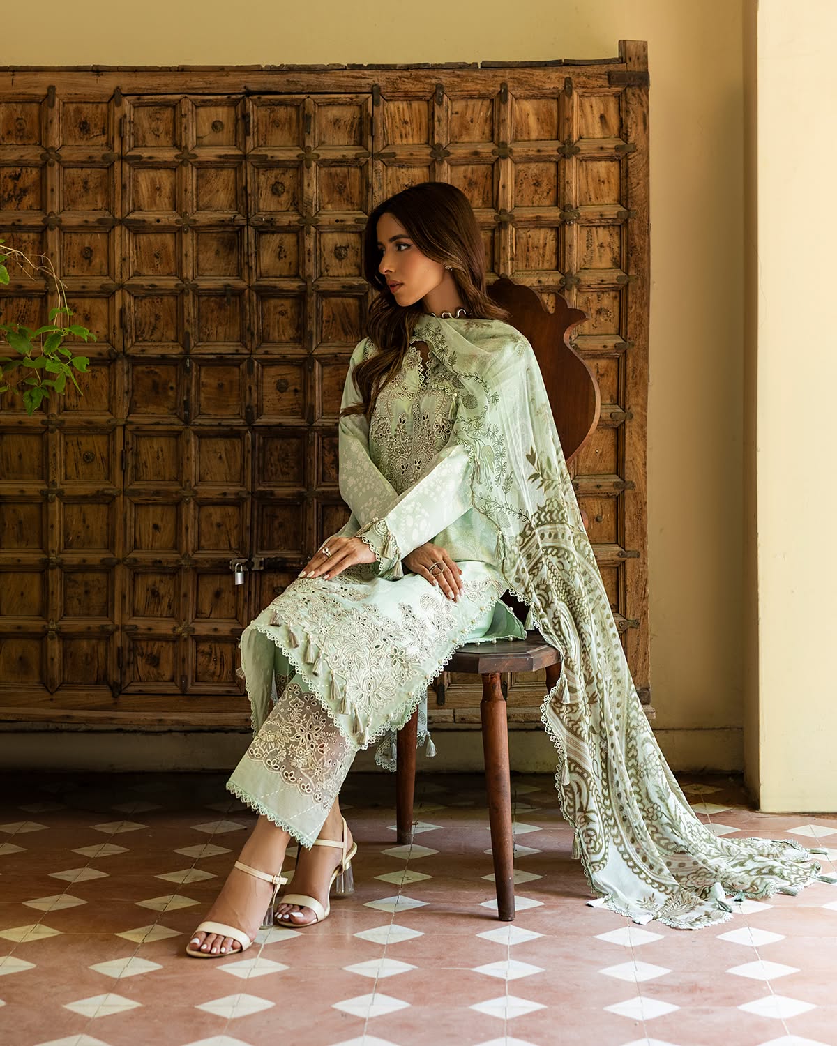 Jade Tropical Cotton Satin'26