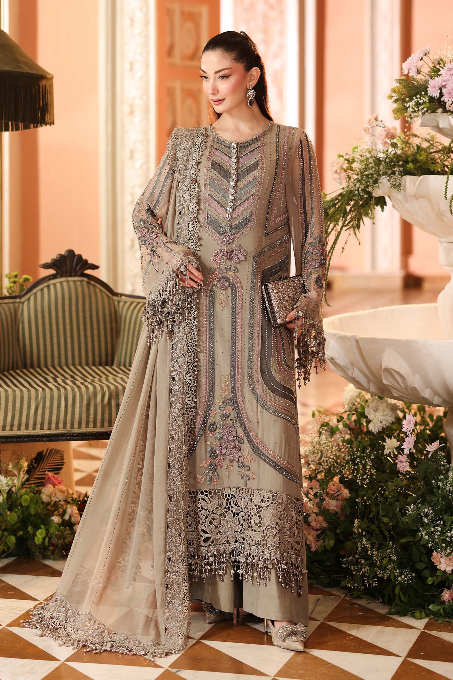 Maria B Embroidered Chiffon'26