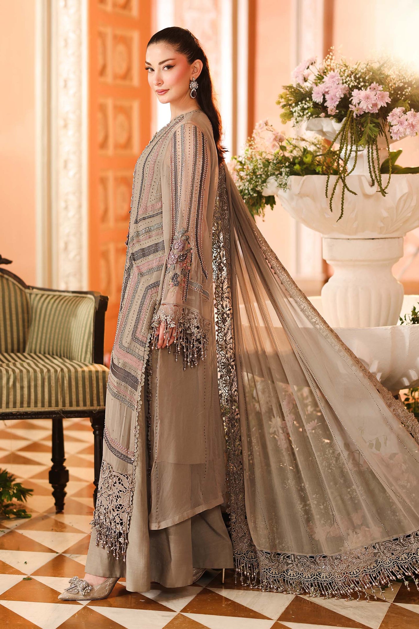 Maria B Embroidered Chiffon'26