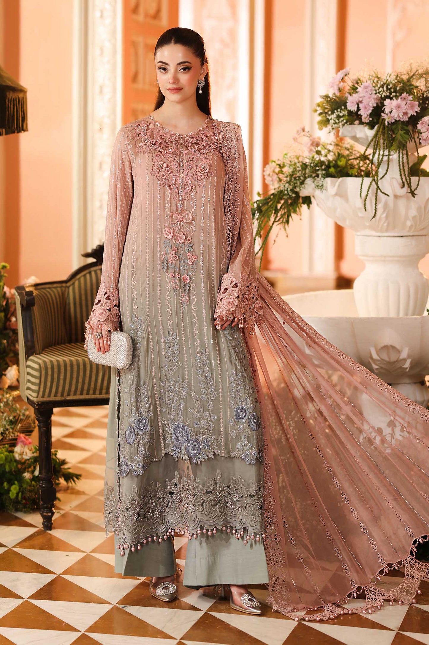 Maria B Embroidered Chiffon'26