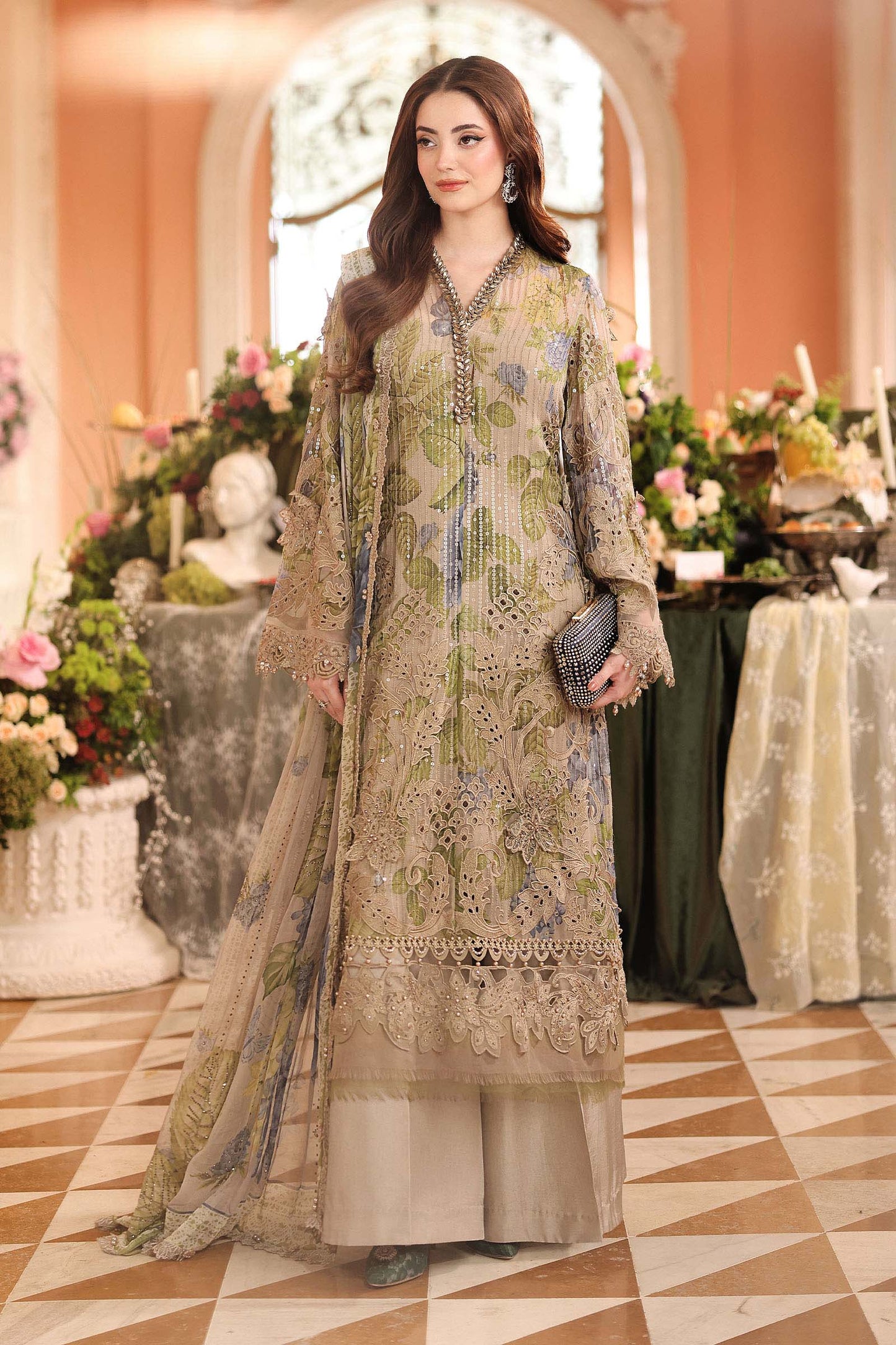 Maria B Embroidered Chiffon'26