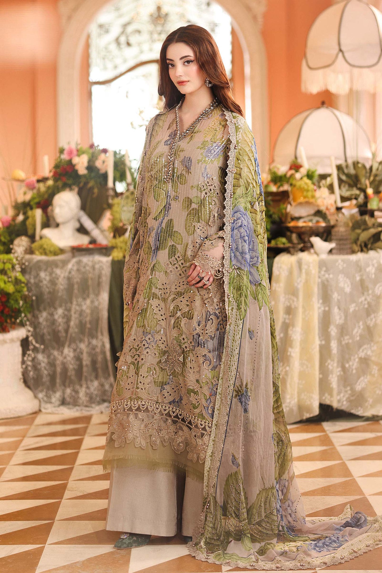 Maria B Embroidered Chiffon'26