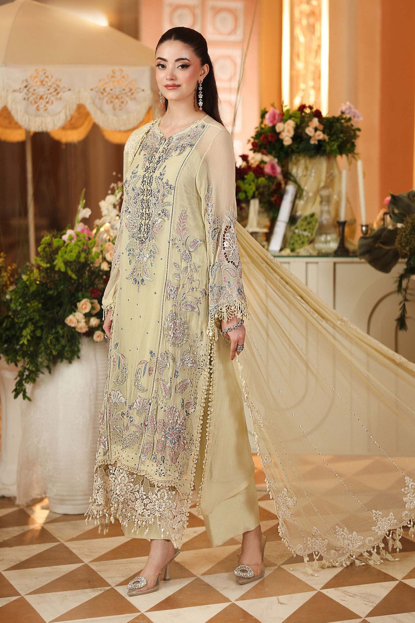 Maria B Embroidered Chiffon'26