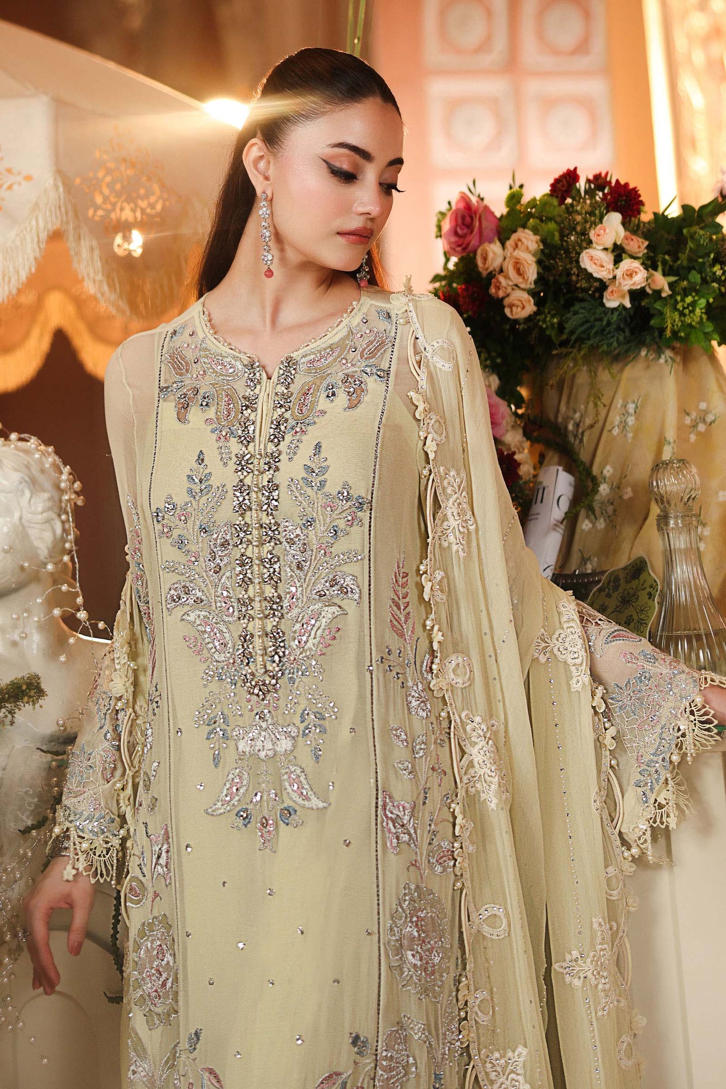 Maria B Embroidered Chiffon'26