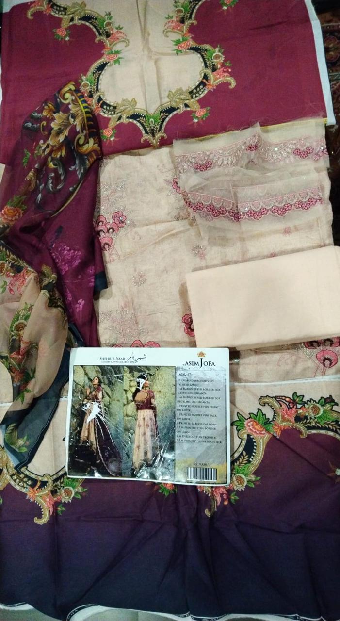 Asim Jofa Shehr-e-Yaar Luxury Lawn